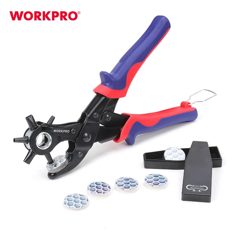 Kìm bấm lỗ da 5 đầu Workpro WP231078