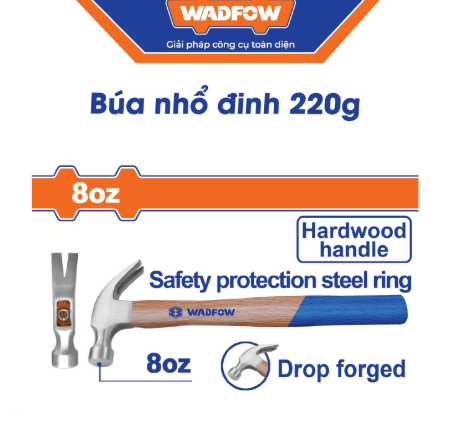 Búa nhổ đinh 220g Wadfow WMB3308