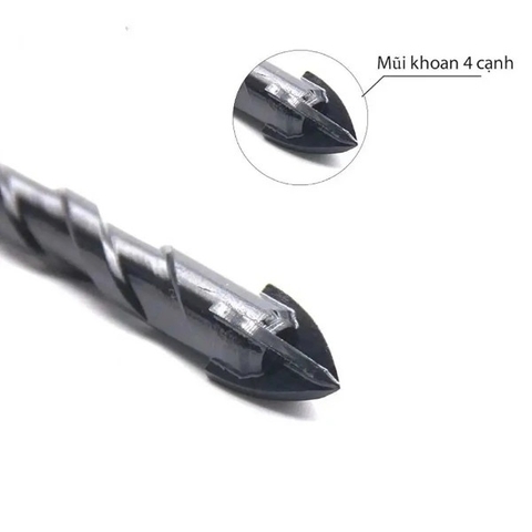 Mũi khoan gạch, đá bóng kính 4 cạnh dài 110mm Senka