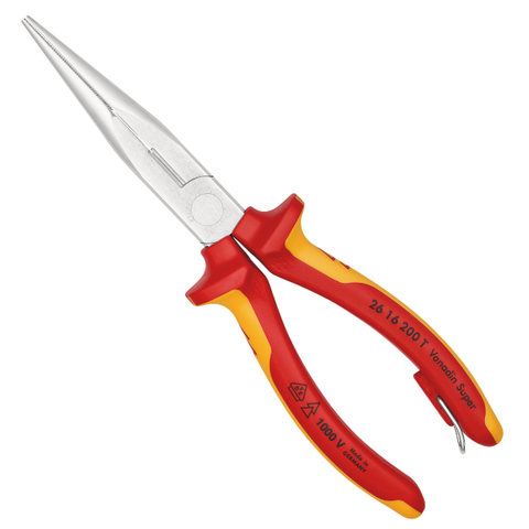 Kìm mỏ nhọn cách điện 1000V dài 200mm Knipex 2616200T