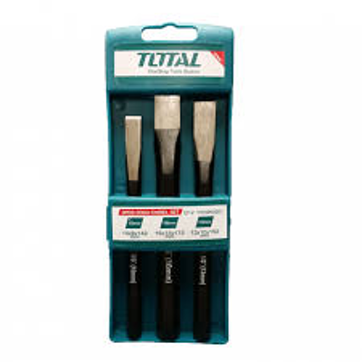 Bộ 3 đục dẹp nhọn Total THT42K0301