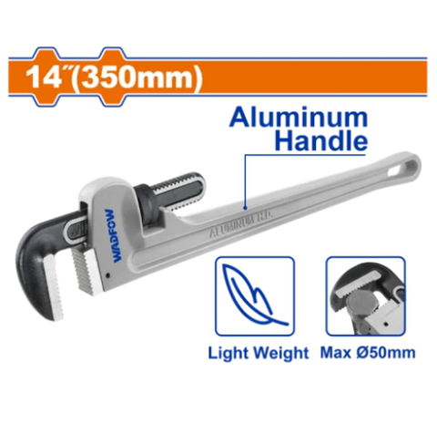 Mỏ Lết Mở ống Tay Cầm Nhôm 350mm(14 inch) WADFOW WPW9114