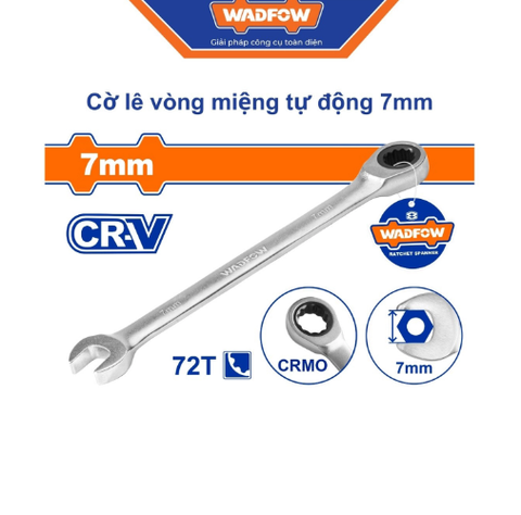 Cờ lê vòng miệng tự động 7mm Wadfow WSA5107