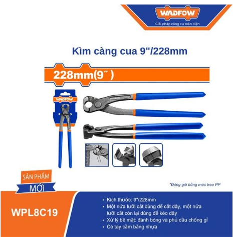 Kìm càng cua 9 inch/228mm WADFOW WPL8C19
