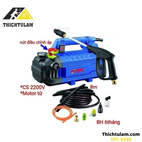 Máy rửa xe có chỉnh áp 2200W TPC 9939