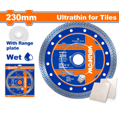Lưỡi cắt gạch siêu mỏng 230x22.2mm Wadfow WDC4K05
