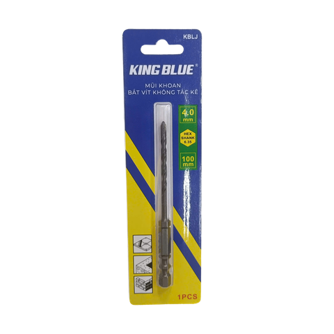 Mũi khoan tường đa năng 4mm dòng không tắc kê Kingblue KBLJ-04x100