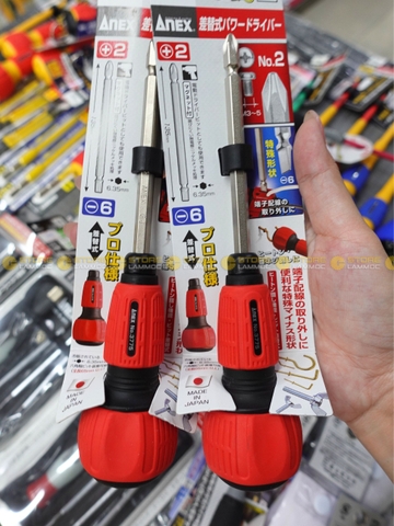 Tua vít 2 đầu Bake PH2 và trừ SL6 Anex No.3775