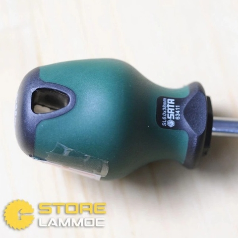 Tua vít dẹp 6x38mm, 6x100mm, 6x150mm, 6x200mm Sata 63411, 63412, 63413, 63414 loại T