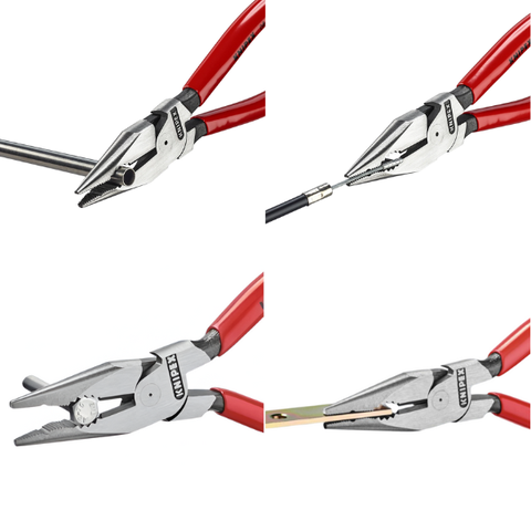 Kìm mũi nhọn 185mm, cán bọc nhựa Knipex 08 21 185