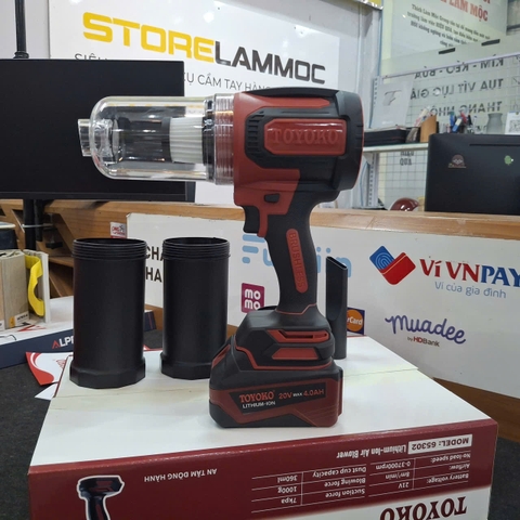 Máy thổi/hút dùng pin 21V Toyoko T65302G5