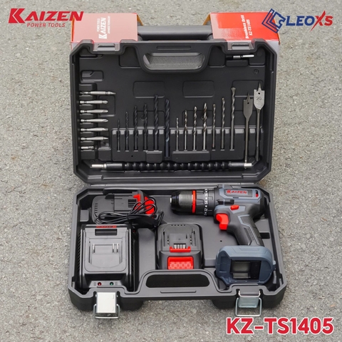 Máy khoan pin M21v có búa 10mm 45Nm Kaizen KZ-TS1405