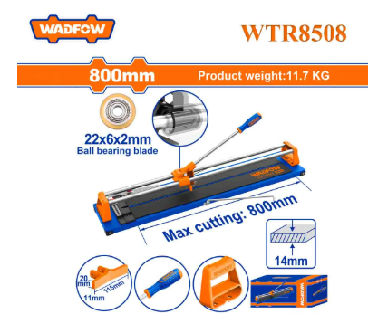 Bàn cắt gạch đẩy tay 800mm WADFOW WTR8508