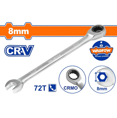 Cờ lê vòng miệng tự động 8mm Wadfow  WSA5108