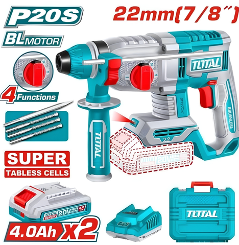 Máy khoan động lực dùng pin 20V Total TRHLI222085 (2 pin & sạc)