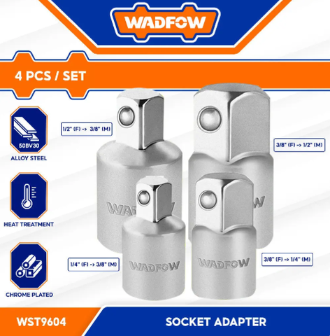 Bộ 4 Đầu Tuýp Chuyển Đổi WADFOW WST9604