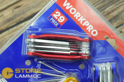 Bộ lục giác xếp gọn 3 trong 1 29 chi tiết WORKPRO W000901