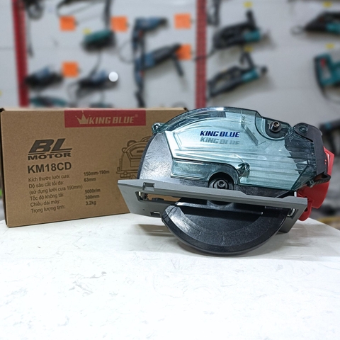 Thân máy cưa đĩa pin 18V 190mm Kingblue KM18CD (Chân Makita)