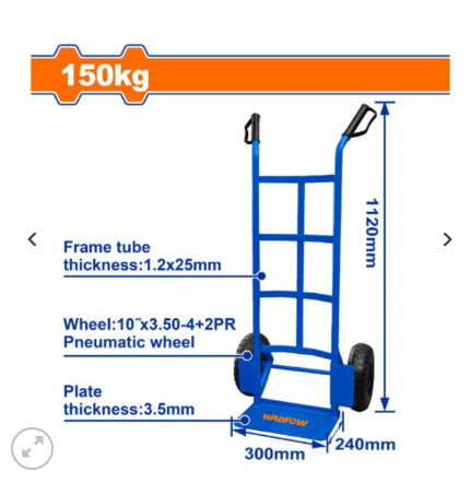 Xe đẩy tay 150kg Wadfow WWB2121