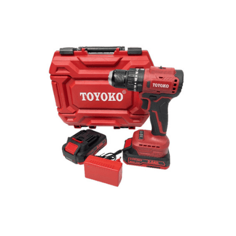 Máy khoan pin gia đình lực 58Nm có búa Toyoko T0121G