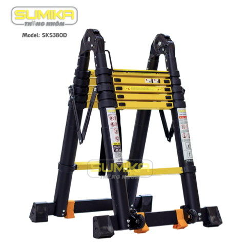 Thang nhôm rút gọn SUMIKA SKS380D dài 3.8m