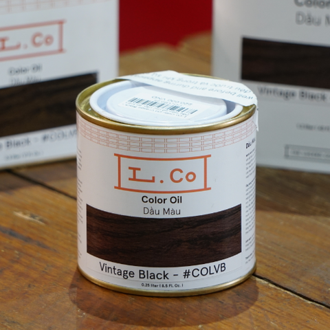 Vintage Black - Dầu màu đen đậm cho phong cách trầm cổ và cũ L.Co