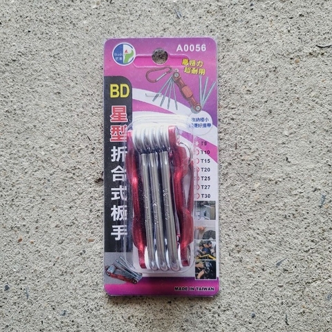 Bộ lục giác xếp gọn bông sao 7 chi tiết Buddy BA0056