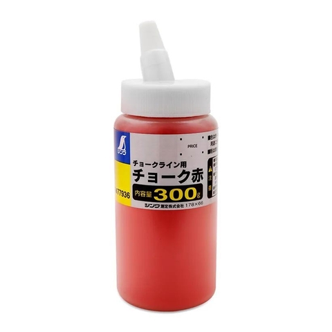 Bình mực màu đỏ cho bật mực 300g Shinwa 77936, 77935