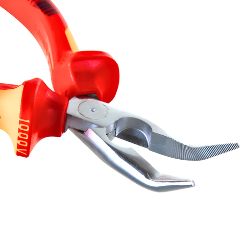 Kìm kẹp mạ chrome mũi cong 40°, dài 160mm cách điện 1000V Knipex  2526160