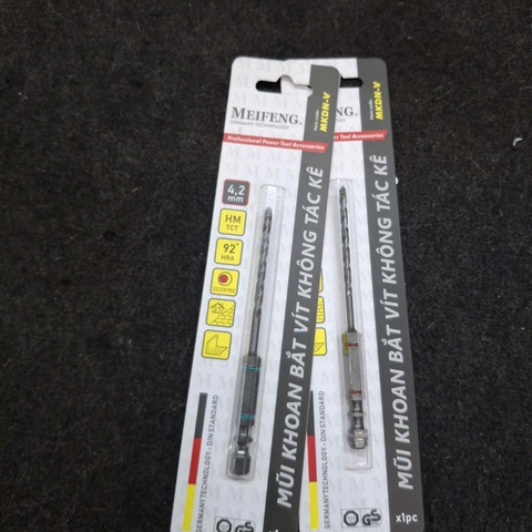 Mũi khoan đa năng chuyên cho vít không tắc kê Meifeng MKDN-V 4.2mm