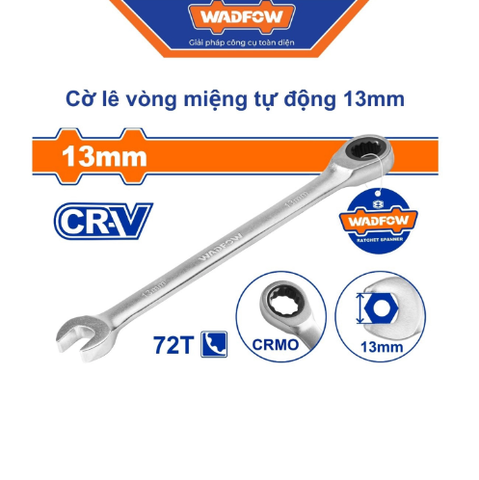 Cờ lê vòng miệng tự động 13mm Wadfow WSA5113