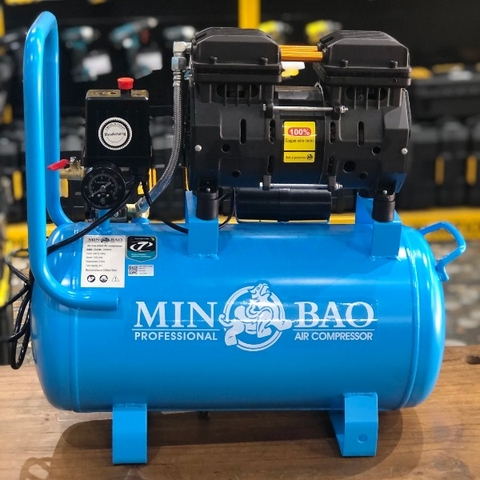 Máy nén khí không dầu 24lit 500W Minbao MB-O24L