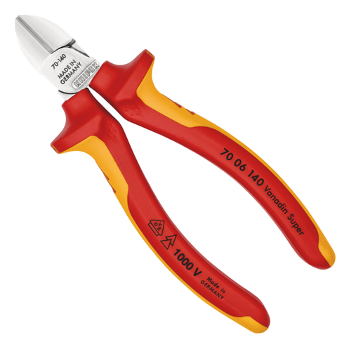 Kìm cắt mũi thon 140mm, cách điện 1000V Knipex 7006140