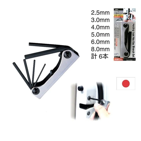 Bộ lục giác thẳng 2.5, 3.0, 4.0, 5.0, 6.0, 8.0mm Sunflag 3860