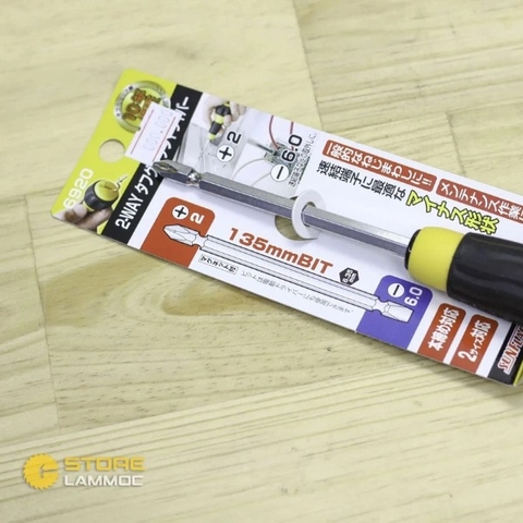 Tua vít 2 đầu Sunflag 6920 PH2 và SL6 dài 135mm