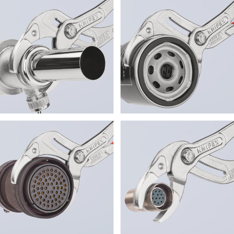 Kìm mở ống siphon Ø25 - 80mm mạ chrome Knipex 8103250