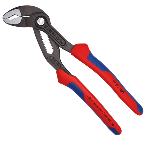Kìm mỏ quạ Ø42mm, 180mm cán xanh đỏ Knipex 8702180
