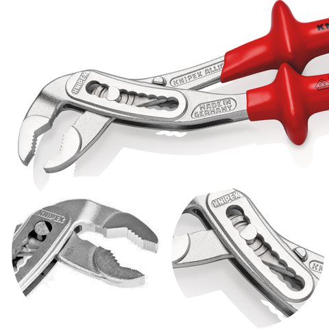 Kìm mỏ quạ cách điện Ø50mm, 250mm cán đúc Knipex 8807250