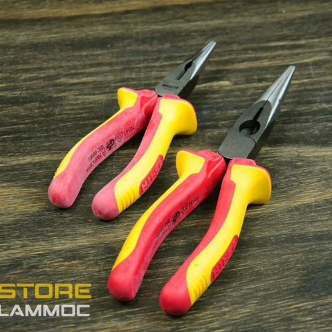 Kìm mỏ nhọn cách điện 1000v 8inch Sata 70132