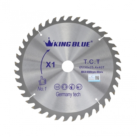 Lưỡi cưa gỗ Kingblue X1-230x40T-NEW