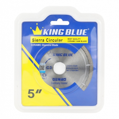 Lưỡi cắt đá marble bóng kính 130mm KingBlue C3-130R 130x12x1.8x20