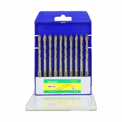 [ Bán lẻ ] Mũi khoan ĐN lục giác 4 cạnh KINGBLUE KBH4S-06X110