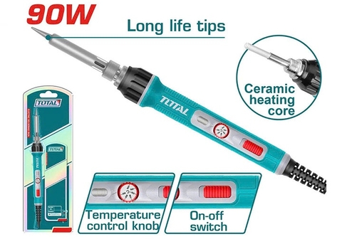 Mỏ hàn chì chỉnh nhiệt độ 90W Total TET01608