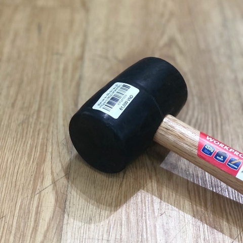 Búa cao su đầu đen 450gram cán gỗ Workpro WP241039
