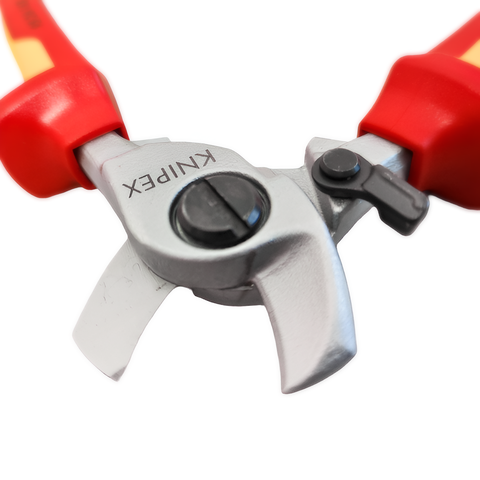 Kìm cắt cáp điện Ø15mm cách điện 1000V, có chốt khóa Knipex 9526165