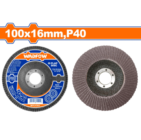Nhám xếp nâu 100x16mm P40 Wadfow WYL4301
