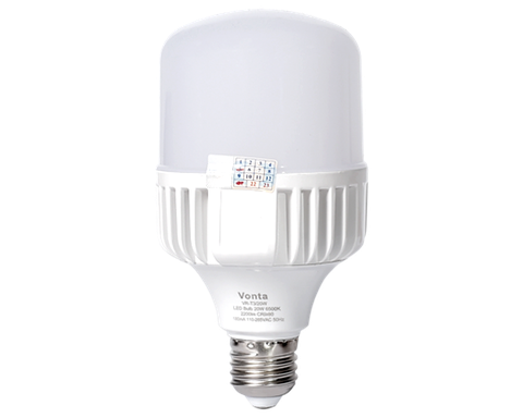 Đèn led Bulb trụ 6500K ( nhôm đúc )Vonta