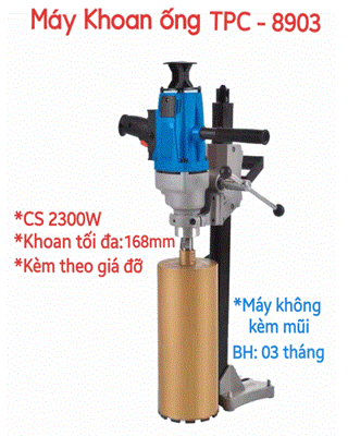 Máy khoan rút lõi 2300w 168mm TPC 8903 có giá đỡ