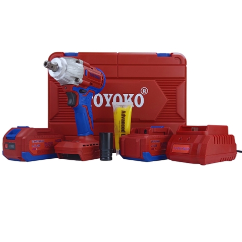 Máy bắn bu lông pin 380Nm không chổi than Toyoko TYK01-22