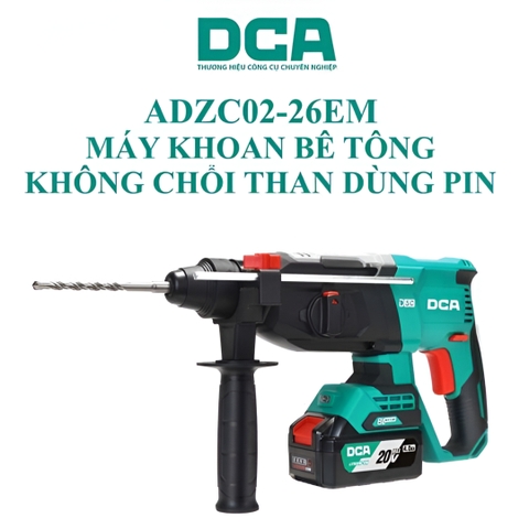 Máy khoan bê tông pin không chổi than DCA ADZC02-26EM